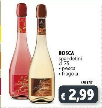 Deco Supermercati Bosca Sparkletini Pesca offerta