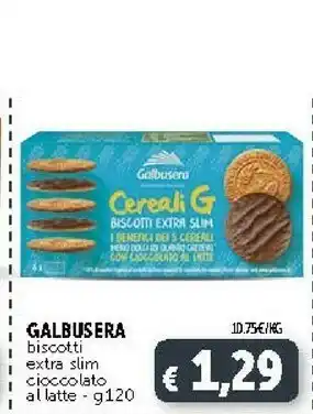 Deco Supermercati Galbusera Biscotti Extra Slim Cioccolato Al Latte offerta