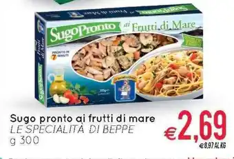 MD Discount Sugo pronto ai frutti di mare Le Specialità Di Beppe g 300 offerta