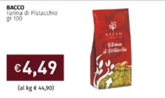 Prezzemolo e Vitale Bacco Farina di Pistacchio 100 gr offerta