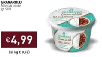 Prezzemolo e Vitale Granarolo Mascarpone 500 gr offerta