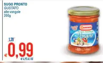 MD Discount Sugo Pronto Gustato alle vongole 200 g offerta