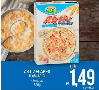 MD Discount Manusol Aktiv Flakes classico 375 g offerta