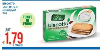 MD Discount Vivo Meglio Biscotto cereali&yogurt 250 g offerta