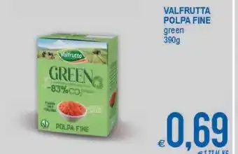 MD Discount Valfrutta Polpa Fine green 390 g offerta