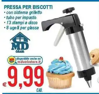 MD Discount Pressa Per Biscotti 13 stampi offerta