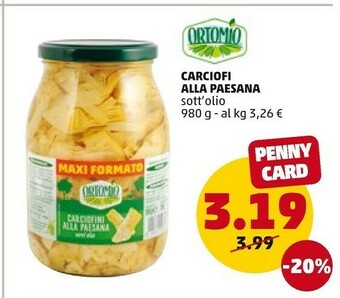 PENNY Ortomio Carciofi Alla Paesana offerta