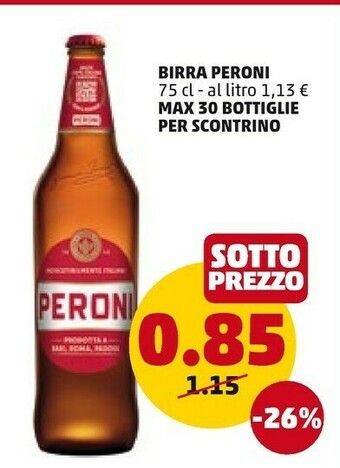 PENNY Peroni Birra 750 G(ml) offerta