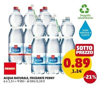 PENNY Penny - Acqua Naturale 1500 G(ml) offerta