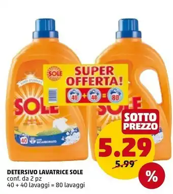PENNY Sole Detersivo Lavatrice offerta
