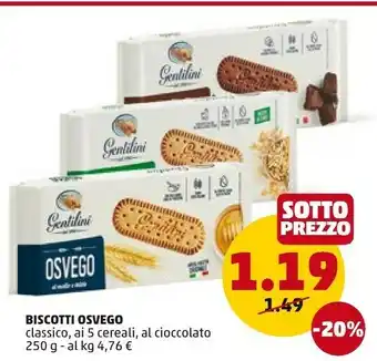 PENNY Gentilini Osvego Al Cioccolato 250 G(ml) offerta
