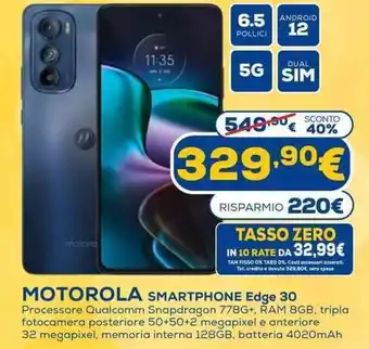 Euronics Motorola Smartphone Edge 30 offerta