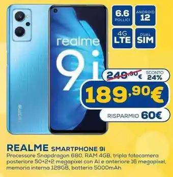 Euronics Realme Smartphone 91 offerta