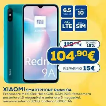 Euronics XIAOMI Smartphone Redmi 9 A offerta