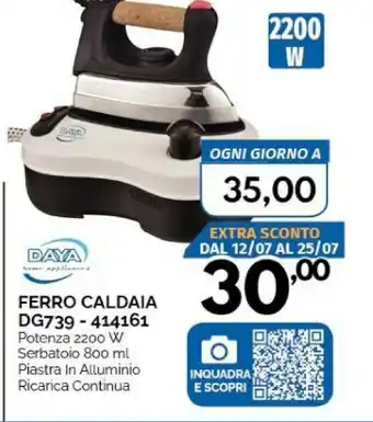Orizzonte Daya Ferro da stiro con caldaia offerta
