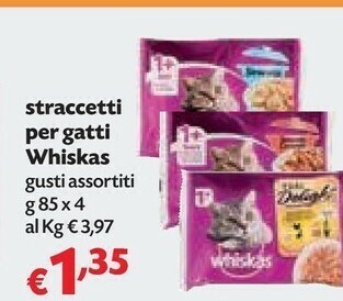 Pam Whiskas Cibo per gatti offerta