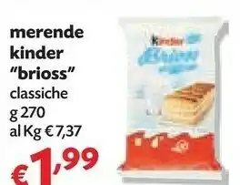 Pam Ferrero Kinder Brioss 270 G(ml) offerta