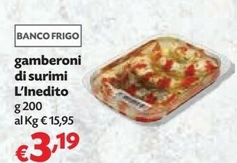 L'inedito Gamberoni Di Surimi