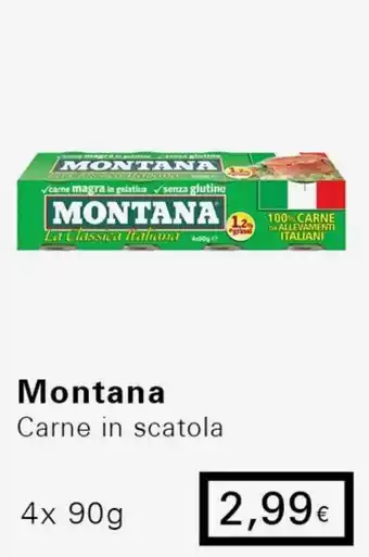Iper Tosano Montana Carne in scatola 4x 90g offerta
