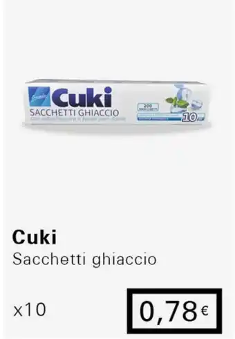 Iper Tosano Cuki Sacchetti ghiaccio x10 offerta