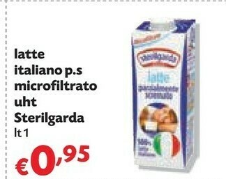 Pam Sterilgarda Latte Microfiltrato Scremato UHT 1000 G(ml) offerta