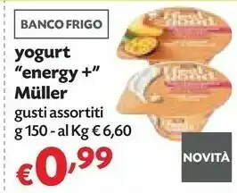 Pam Muller Yogurt Energy + offerta