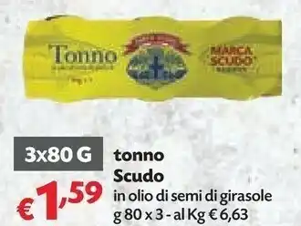 Pam Marca Scudo Tonno In Olio Di Semi Di Girasole offerta