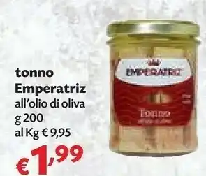 Pam Emperatriz Filetti Di Tonno In Olio Di Oliva 200 G(ml) offerta