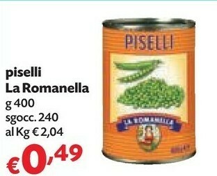 Pam Romanella La Piselli offerta