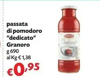 Pam Granoro Passata Di Pomodoro offerta