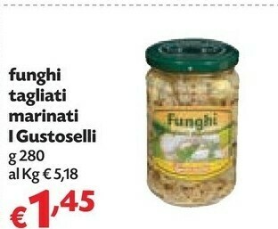 Pam I Gustoselli Funghi Tagliati Marinati offerta