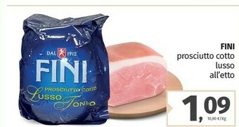 Pam Fini Prosciutto Cotto Lusso offerta