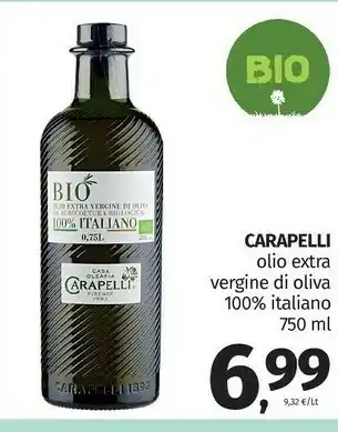 Pam Carapelli Olio Extra Vergine Di Oliva 100% Italiano offerta