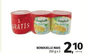 Pam Bonduelle Mais offerta