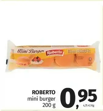 Pam Roberto - Mini Burger 200 G(ml) offerta