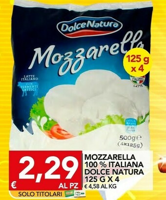 TuoDi Dolce natura Mozzarella offerta