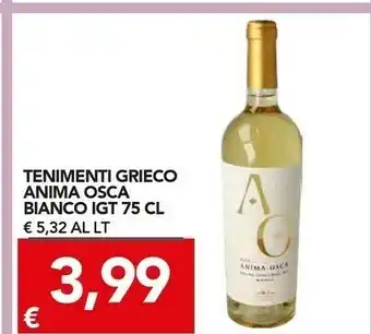TuoDi Tenimenti grieco Vino rosso offerta