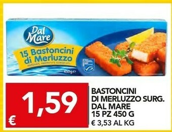 TuoDi Dal mare Bastoncini di pesce offerta