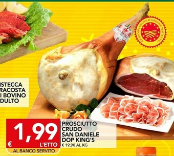 TuoDi King's Prosciutto Crudo San Daniele Dop offerta