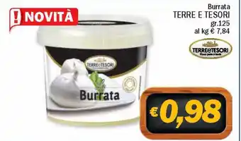 Ard Discount Terre e Tesori Burrata gr.125 offerta