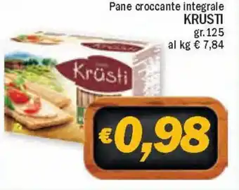 Krusti Pane croccante integrale gr. 125