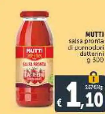 Mutti Salsa Pronta di Pomodori Datterini g 300