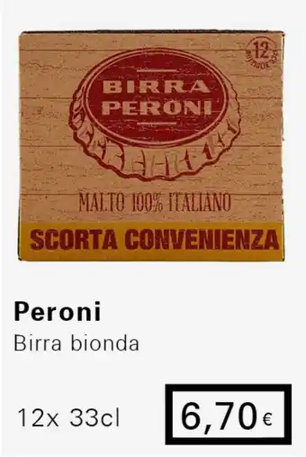Iper Tosano Peroni Birra bionda 12x 33cl offerta