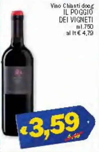 Ard Discount Il Poggio Dei Vigneti Vino Chianti docg ml. 750 offerta