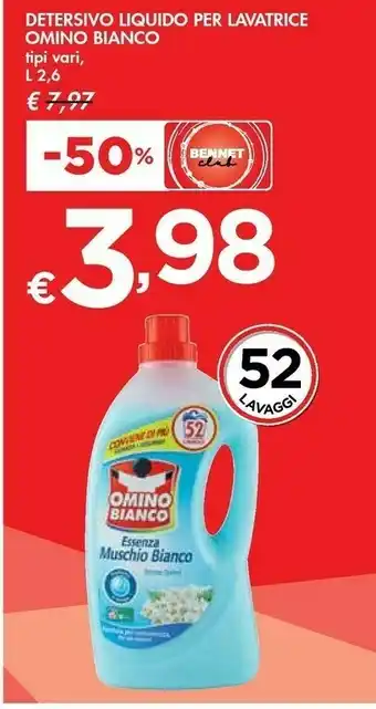 Bennet Omino Bianco Omino Bianco Detersivo Liquido Per Lavatrice offerta