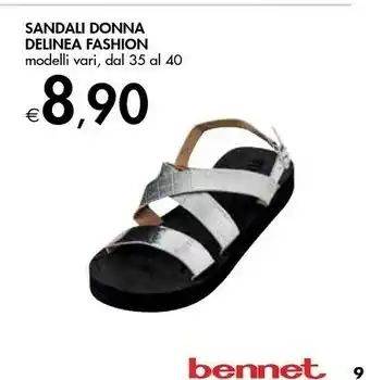 Bennet Delinea Fashion Sandali Donna offerta