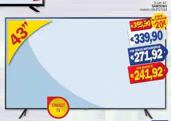 Ard Discount Samsung Tv Led 43" modello UE43TU7092 offerta
