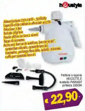 Ard Discount Houstyle Pulitore a vapore modello PV958DF potenza 1000W offerta