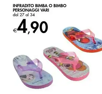 Bennet Infradito Bimba/ Bimbo Personaggi Vari offerta