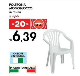 Poltrona Monoblocco